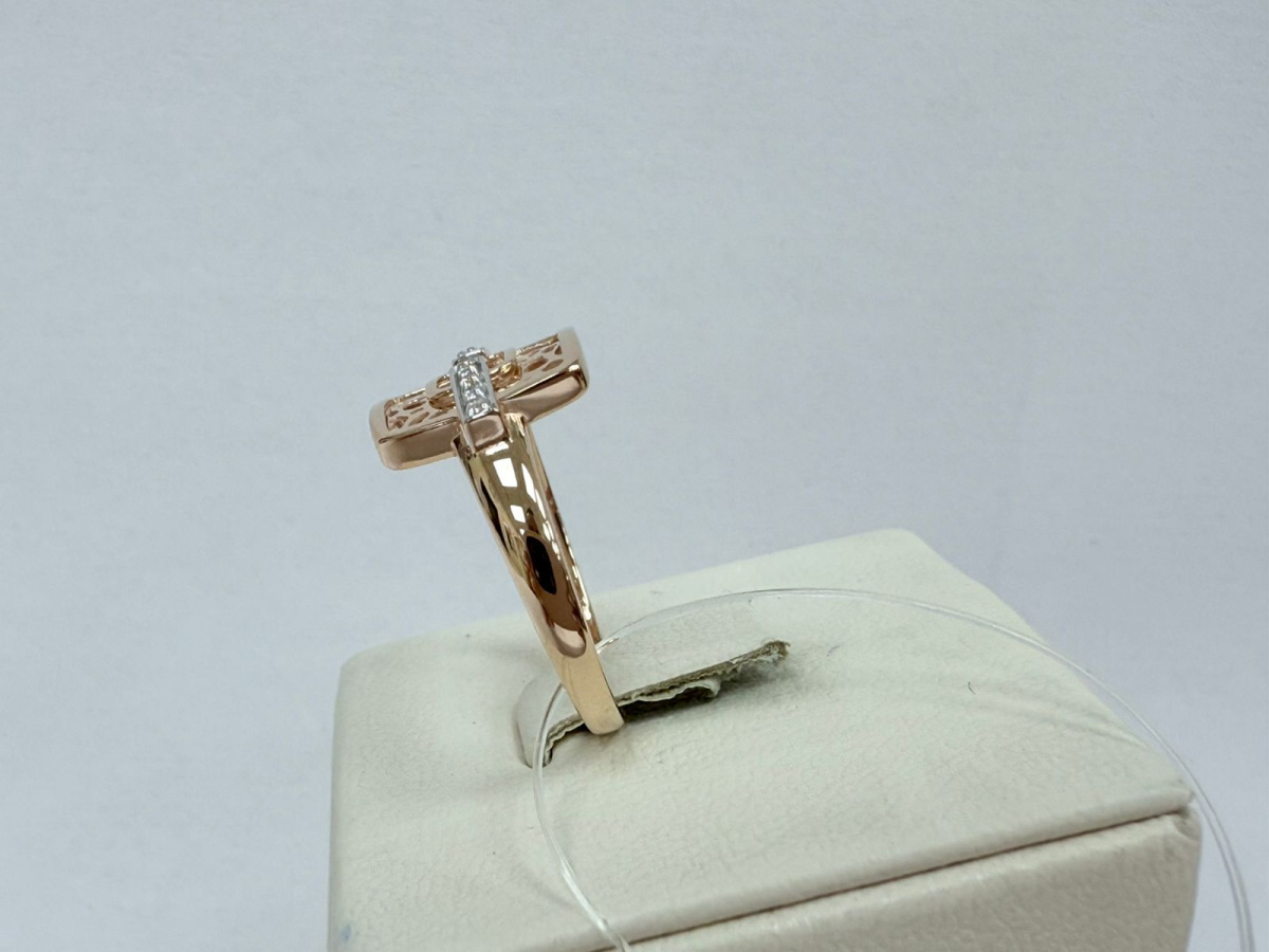 КОЛЬЦО С КАМНЯМИ (Au 585)