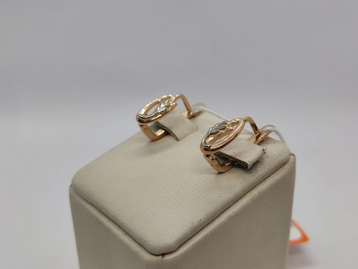 СЕРЬГИ БЕЗ КАМНЯ (Au 585)