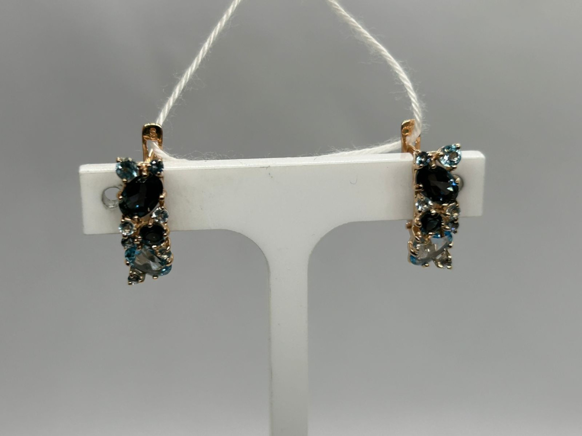 СЕРЬГИ С КАМНЯМИ (Au 585)