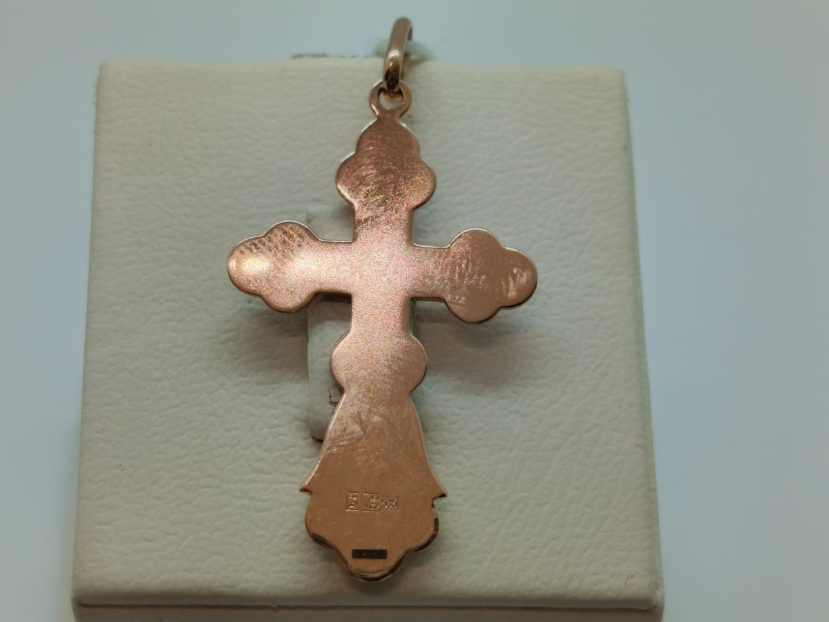 ПОДВЕСКА КРЕСТ БЕЗ КАМНЯ (Au 585)