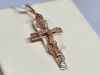 ПОДВЕСКА КРЕСТ БЕЗ КАМНЯ (Au 585)