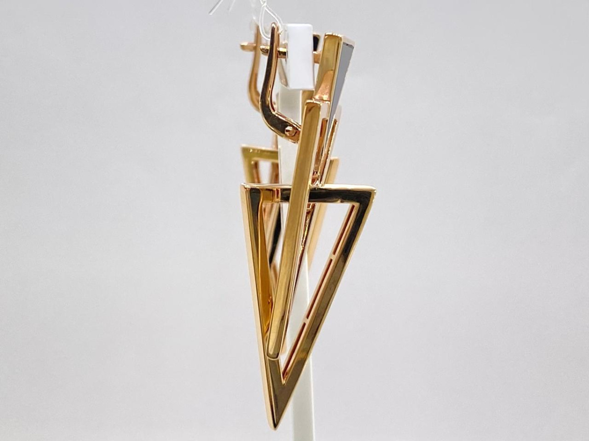 СЕРЬГИ С КАМНЕМ (Au 585)