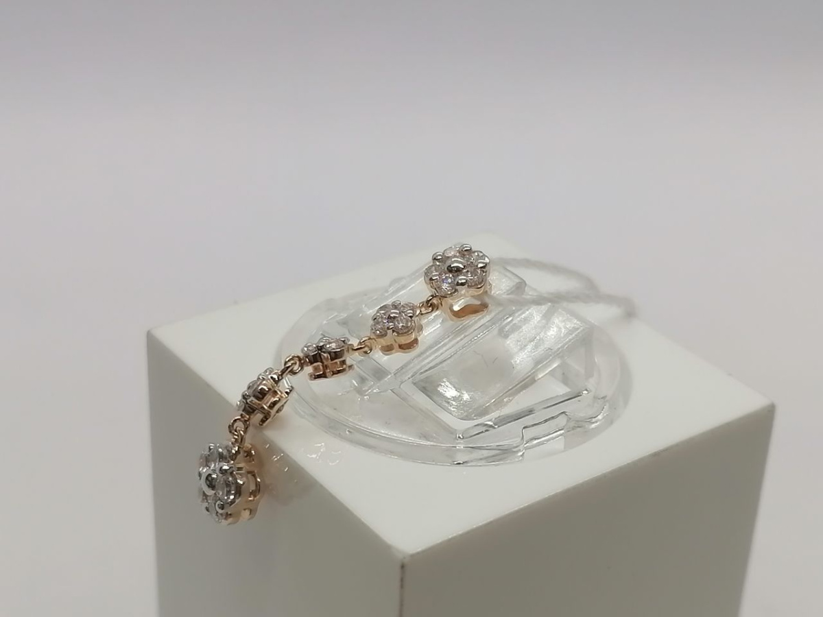 ПОДВЕСКА С КАМНЯМИ (Au 585)