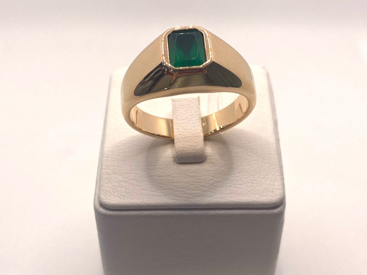 31-0336-О КОЛЬЦО ПЕЧАТКА с камнем (Au 585)