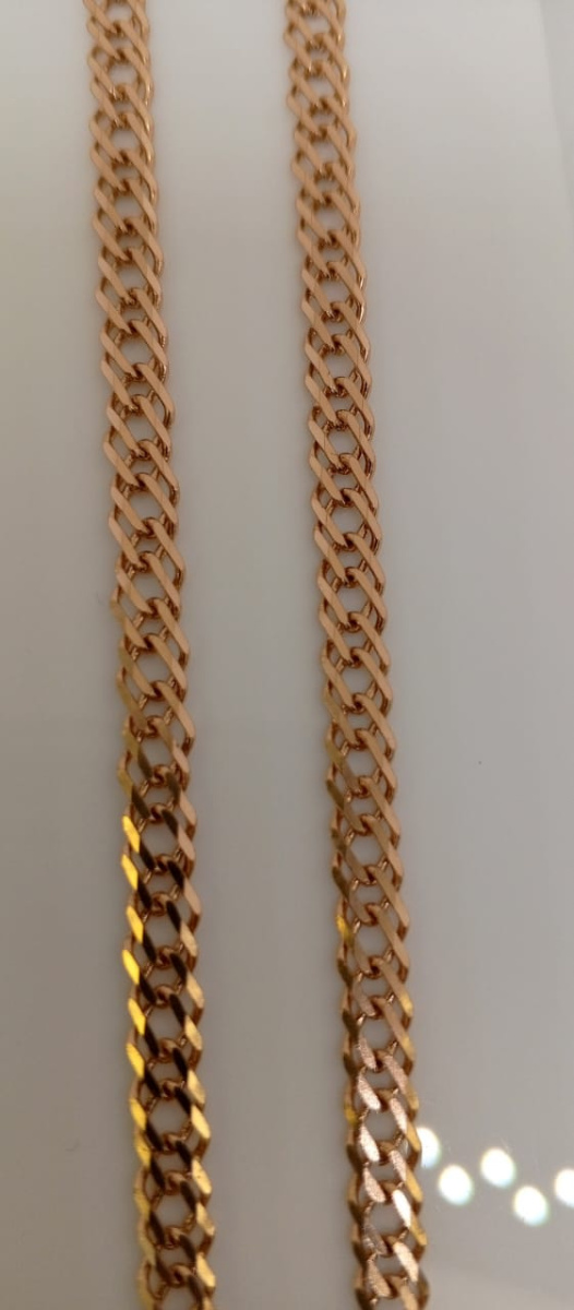 ЦЕПЬ ПОЛНОВЕСНАЯ Ромб двойной (Au 585)