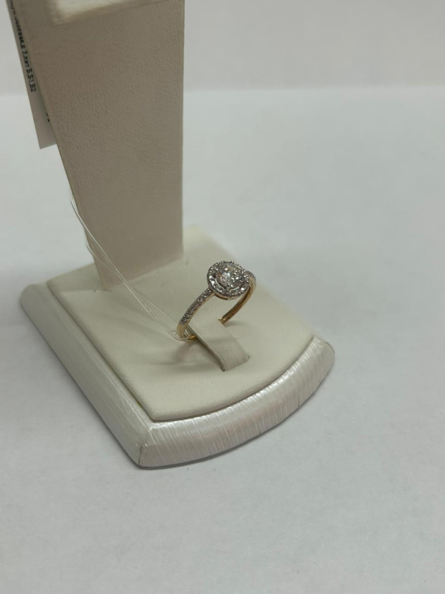 КОЛЬЦО С КАМНЯМИ (Au 585)