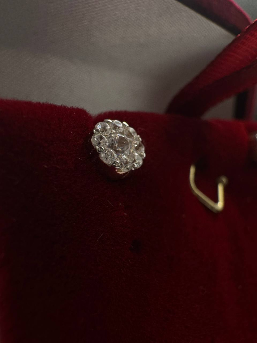 СЕРЬГИ ПУСЕТЫ с камнями (Au 585)