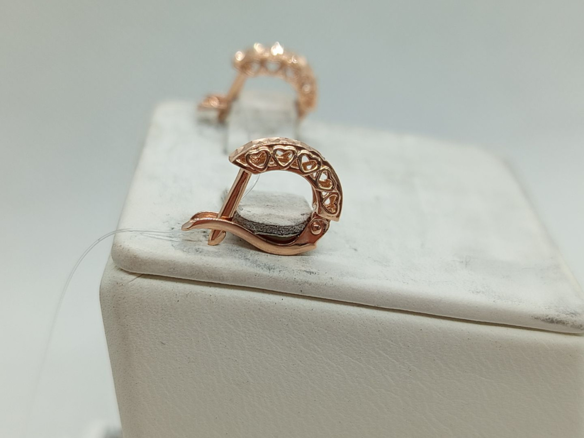 СЕРЬГИ БЕЗ КАМНЯ (Au 585)