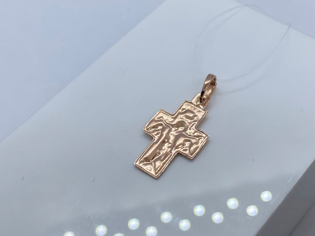810-00101-10-00-00-00 ПОДВЕСКА КРЕСТ без камня (Au 585)