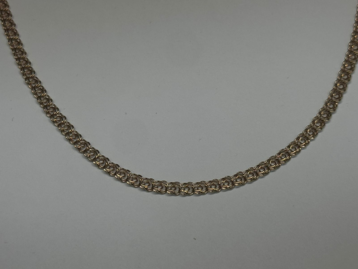 ЦЛБА585 ЦЕПЬ ПОЛНОВЕСНАЯ Бисмарк арабский (Au 585)