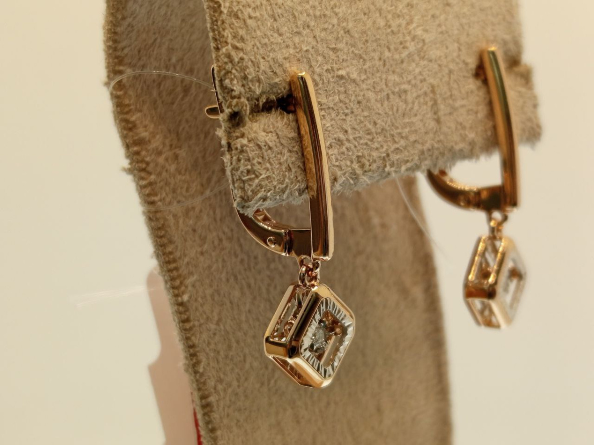 СЕРЬГИ БРИЛЛИАНТ (Au 585)