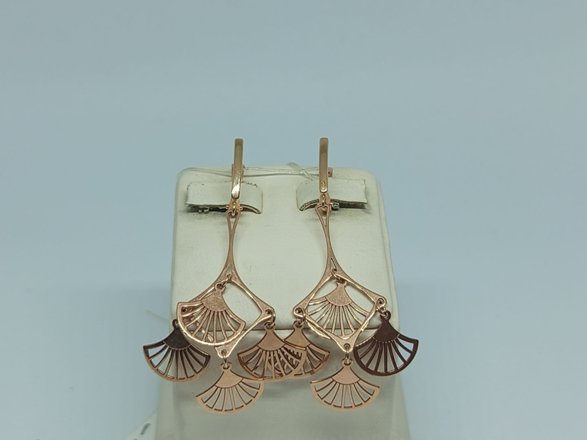 СЕРЬГИ БЕЗ КАМНЯ (Au 585)