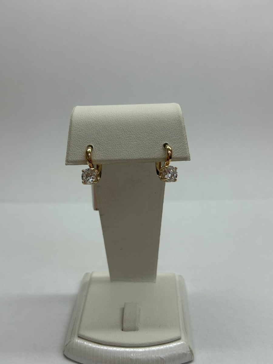 СЕРЬГИ С КАМНЕМ (Au 585)