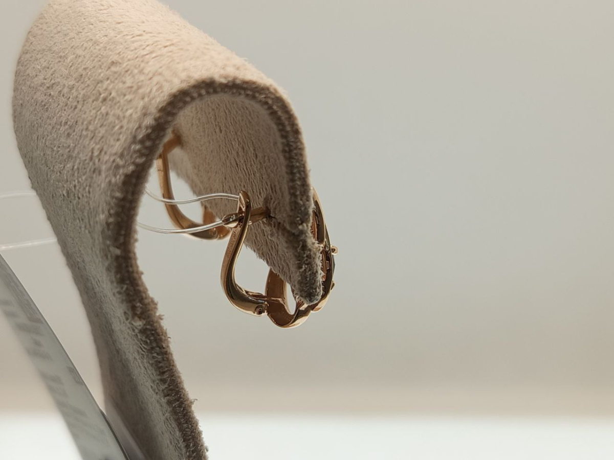 СЕРЬГИ ЛОНДОН ТОПАЗ с камнями (Au 585)