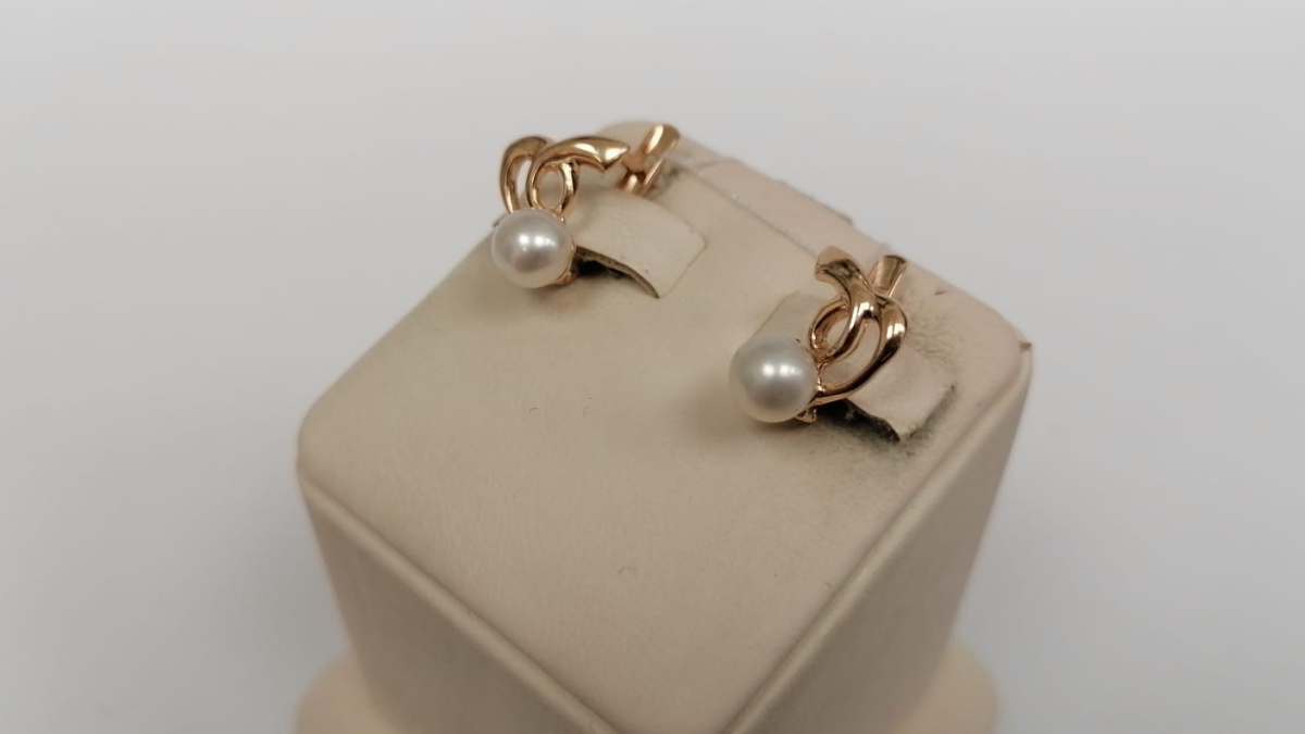 СЕРЬГИ С КАМНЕМ (Au 585)