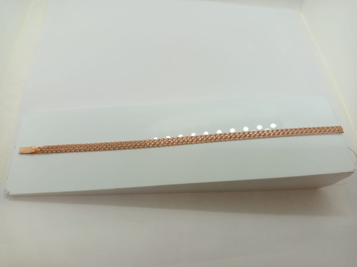 БРАСЛЕТ ПОЛНОВЕСНЫЙ Бисмарк двойной (Au 585)