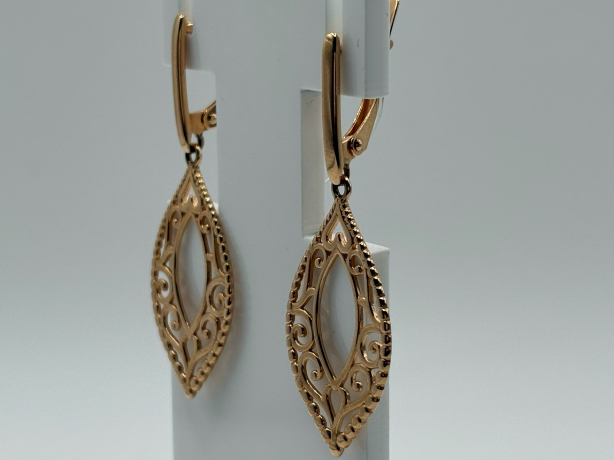 СЕРЬГИ БЕЗ КАМНЯ (Au 585)