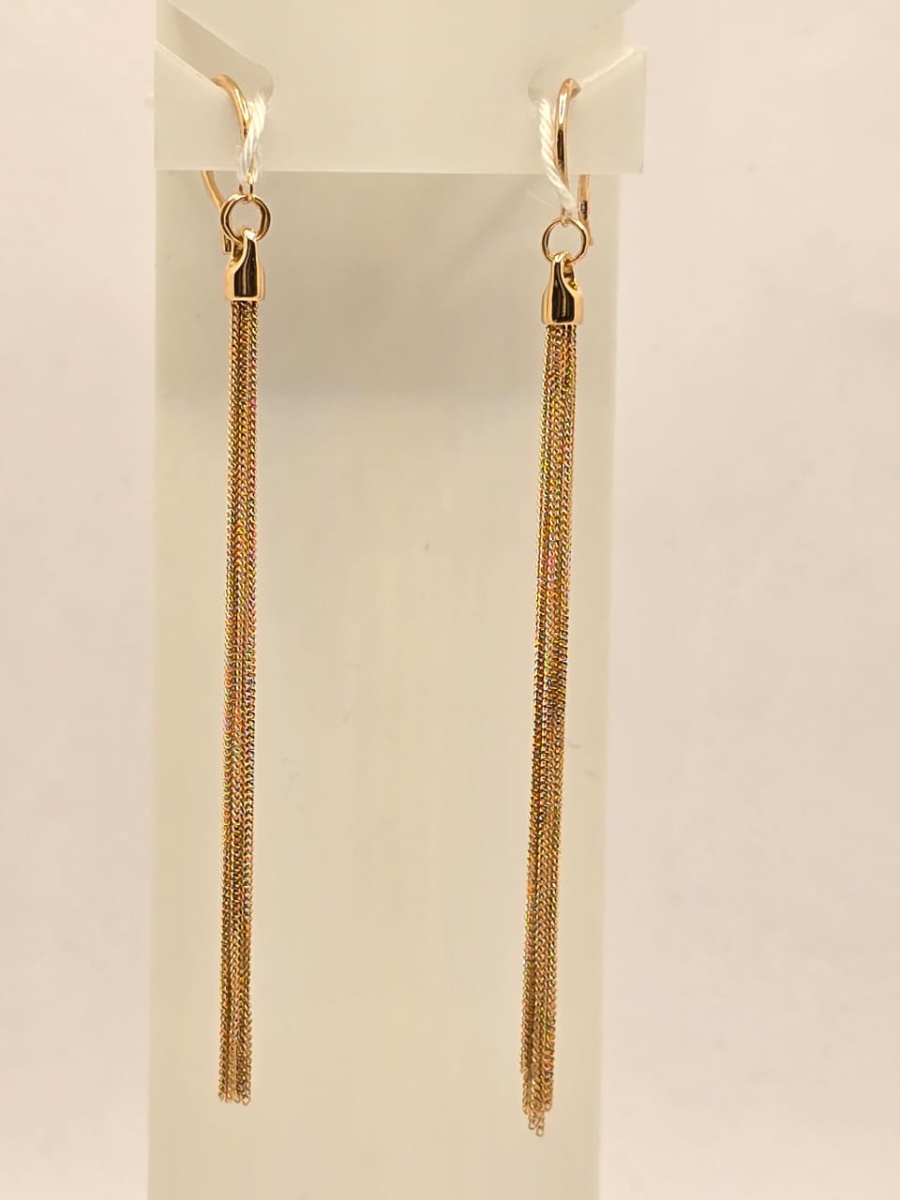 СЕРЬГИ БЕЗ КАМНЯ (Au 585)