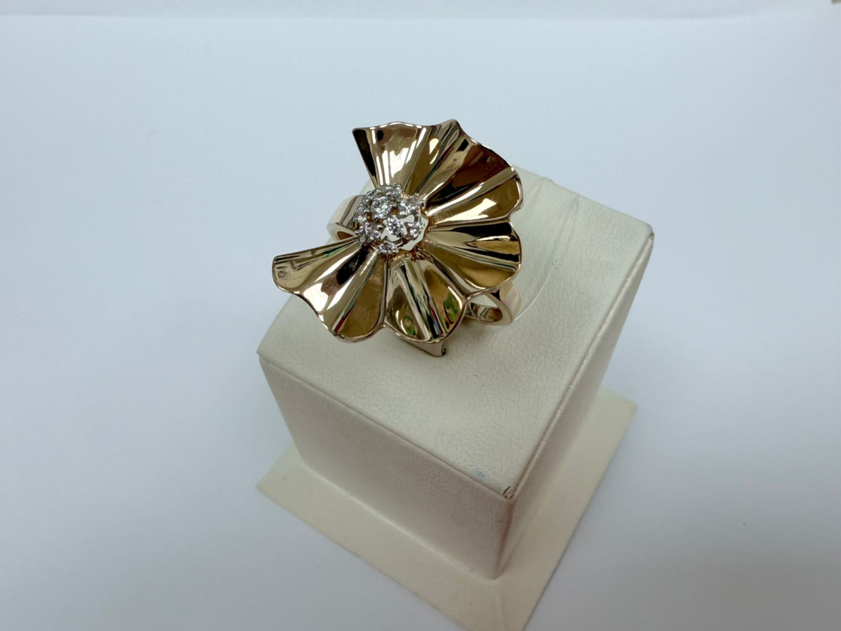 КОЛЬЦО С КАМНЕМ (Au 585)