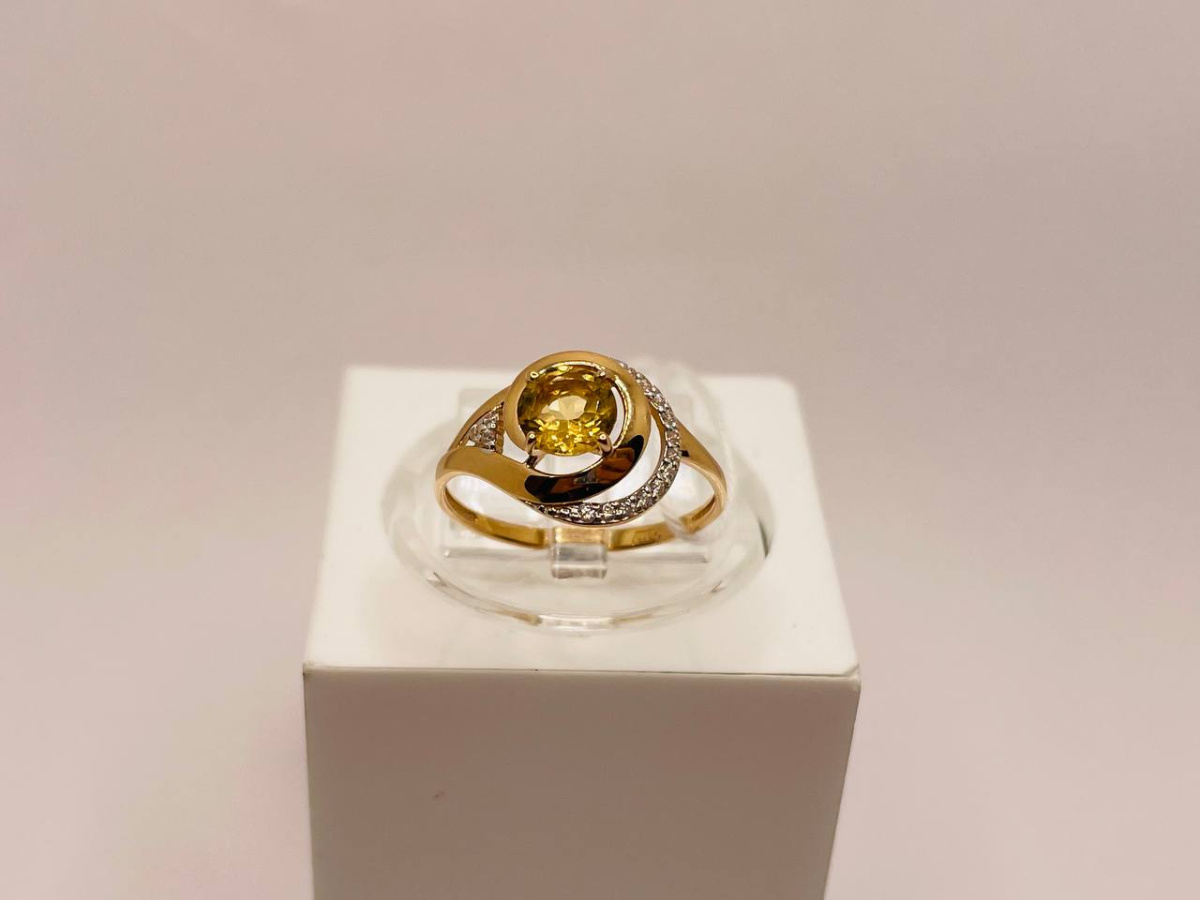 КОЛКМИ585 КОЛЬЦО С КАМНЯМИ (Au 585)