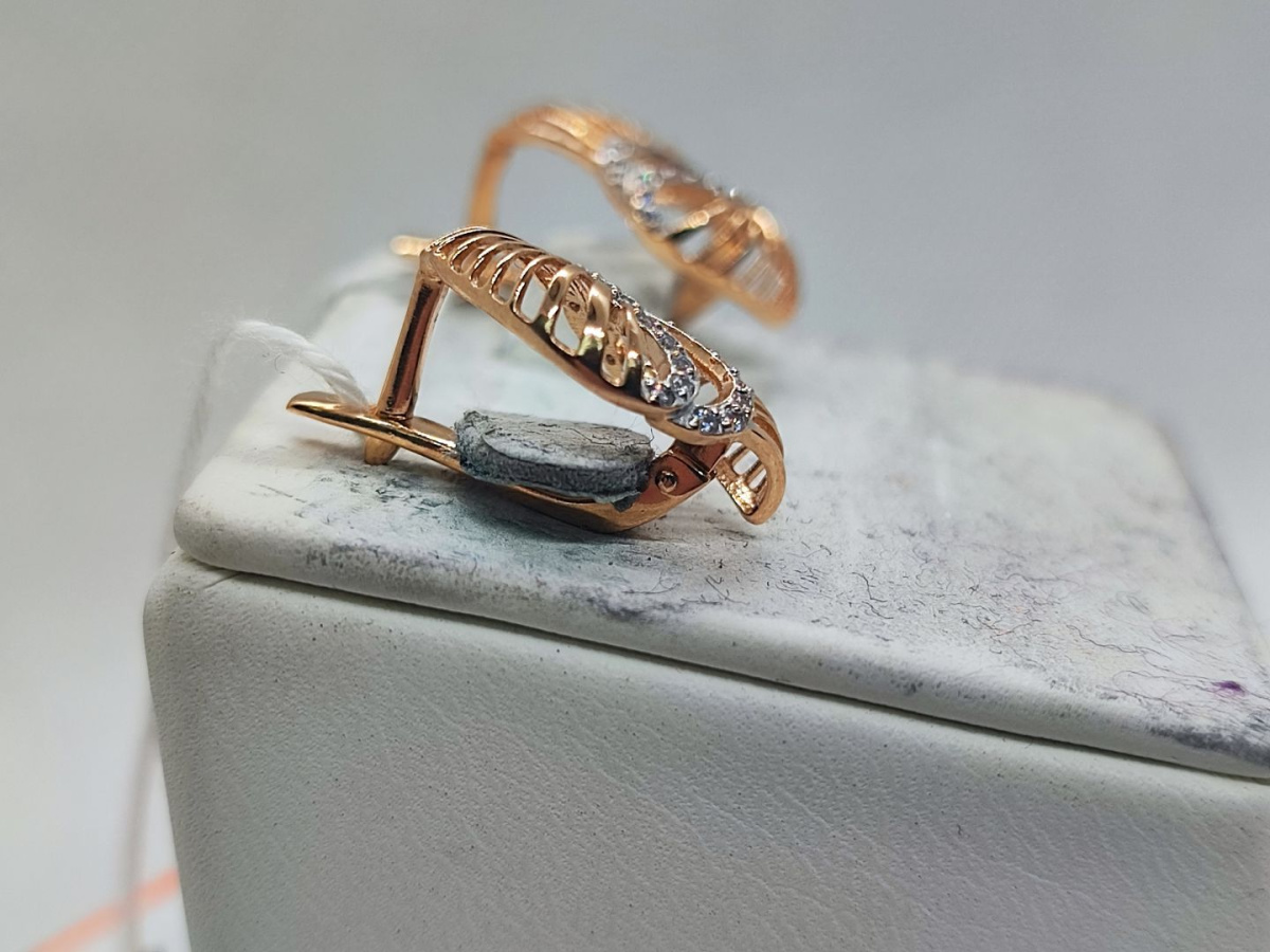 СЕРЬГИ С КАМНЯМИ (Au 585)