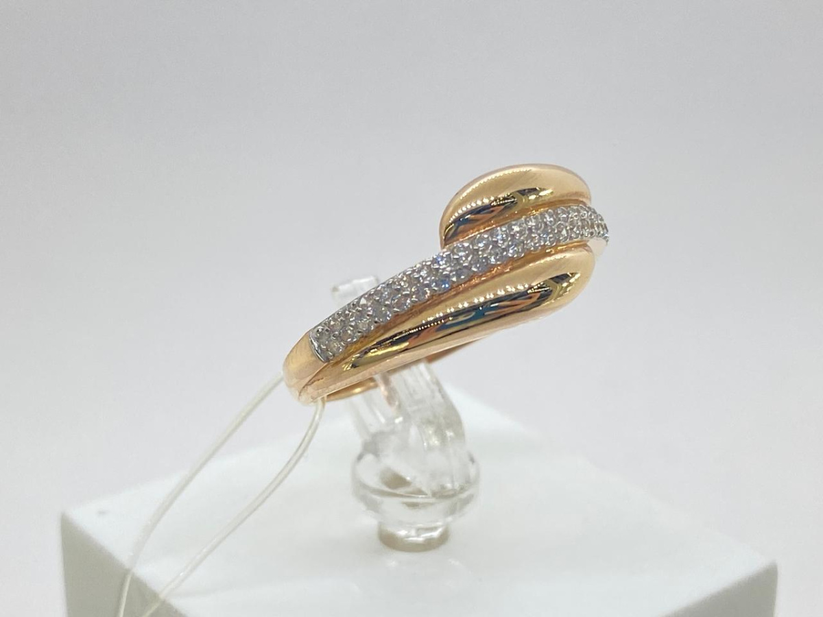 КОЛЬЦО С КАМНЯМИ (Au 585)