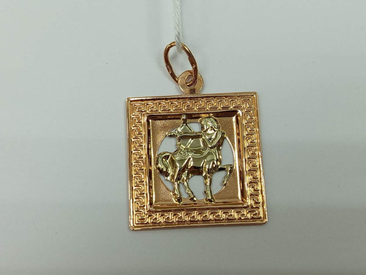 ПОДВЕСКА ЗНАК ЗОДИАКА СТРЕЛЕЦ Au 585