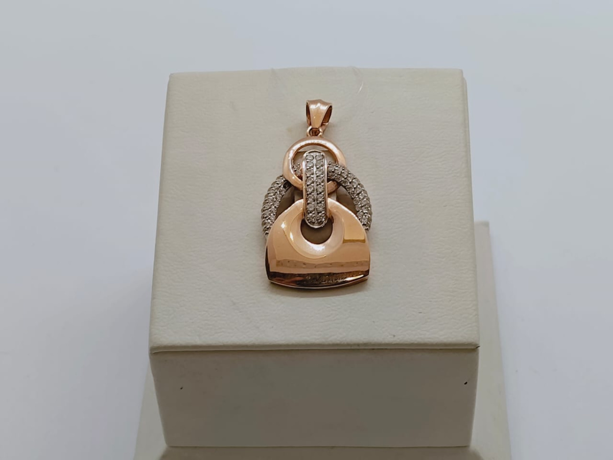 950336 ПОДВЕСКА С КАМНЯМИ (Au 585)