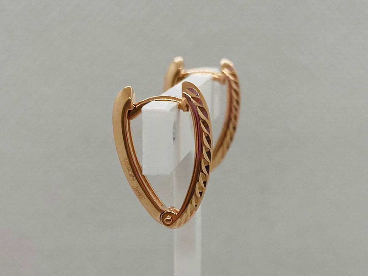 СЕРЬГИ БЕЗ КАМНЯ (Au 585)