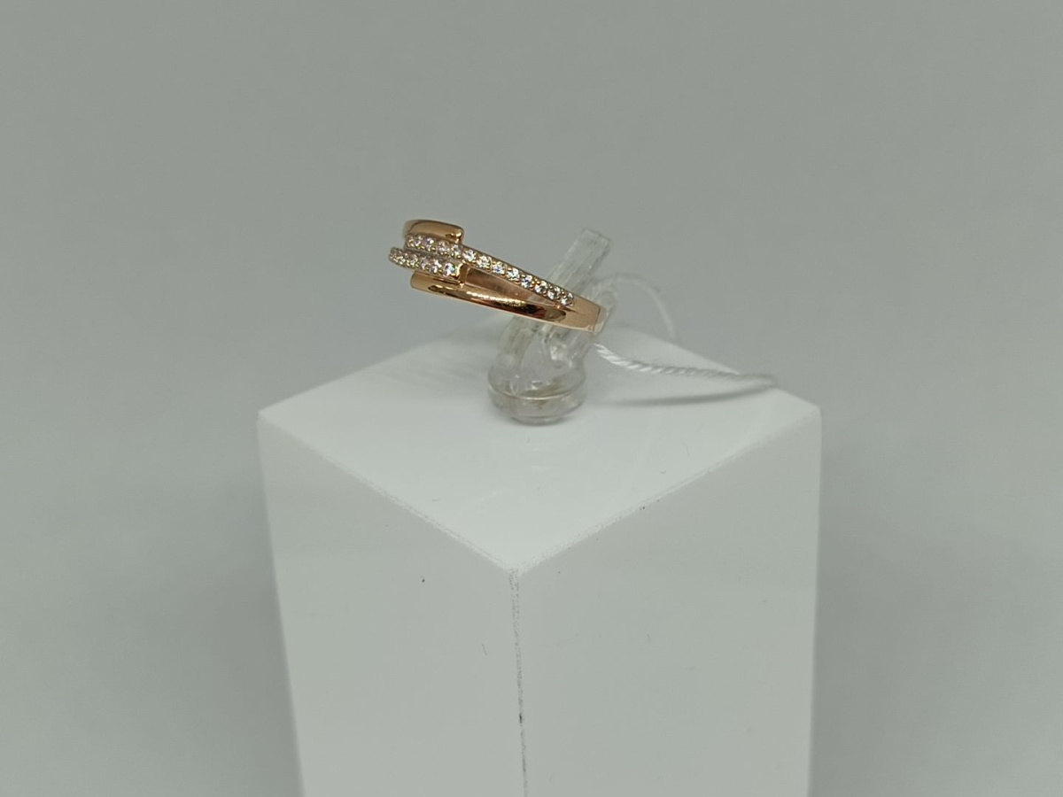 КОЛЬЦО С КАМНЯМИ (Au 585)