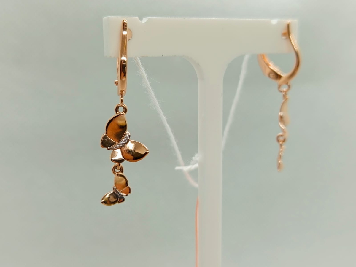 СЕРЬГИ С КАМНЯМИ (Au 585)