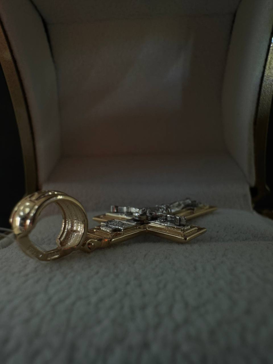 ПОДВЕСКА КРЕСТ без камня (Au 585)