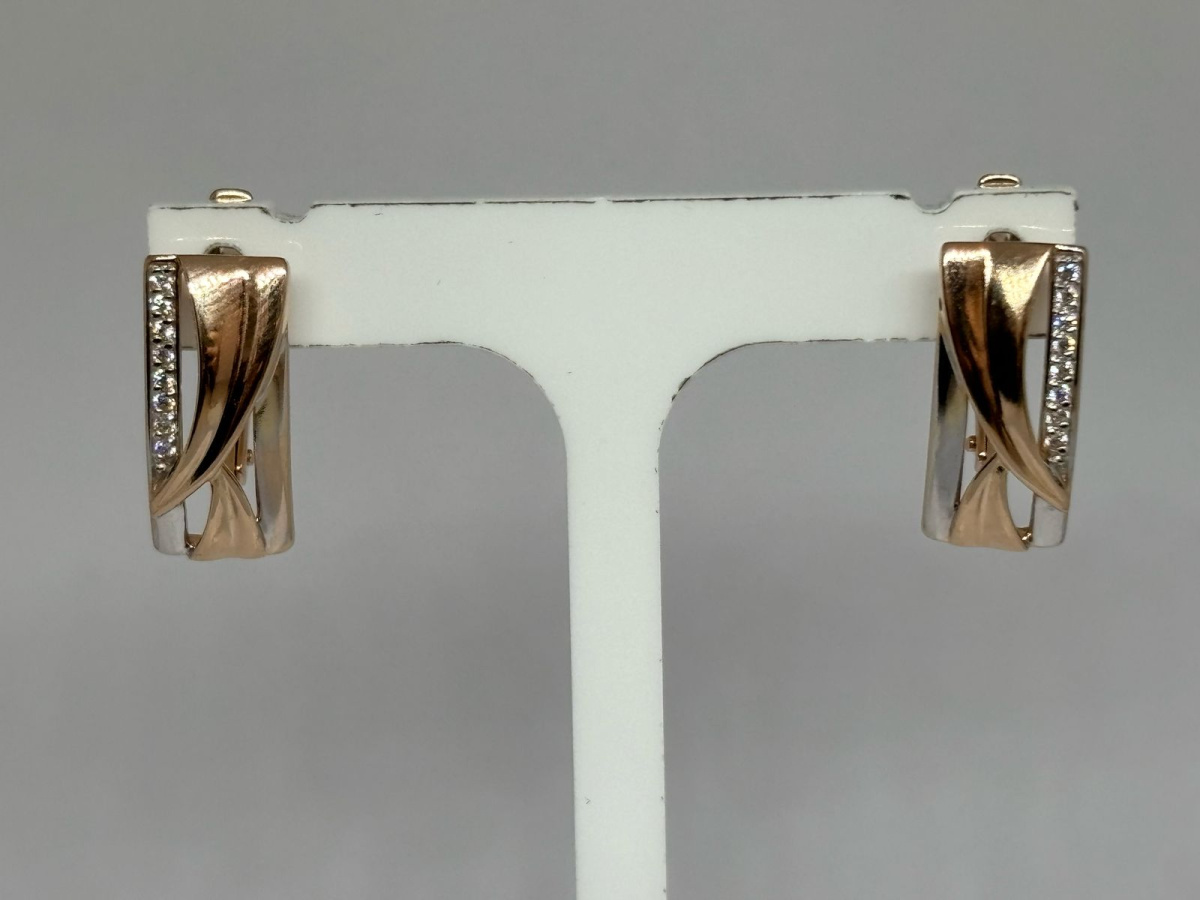 СЕРЬГИ С КАМНЯМИ (Au 585)