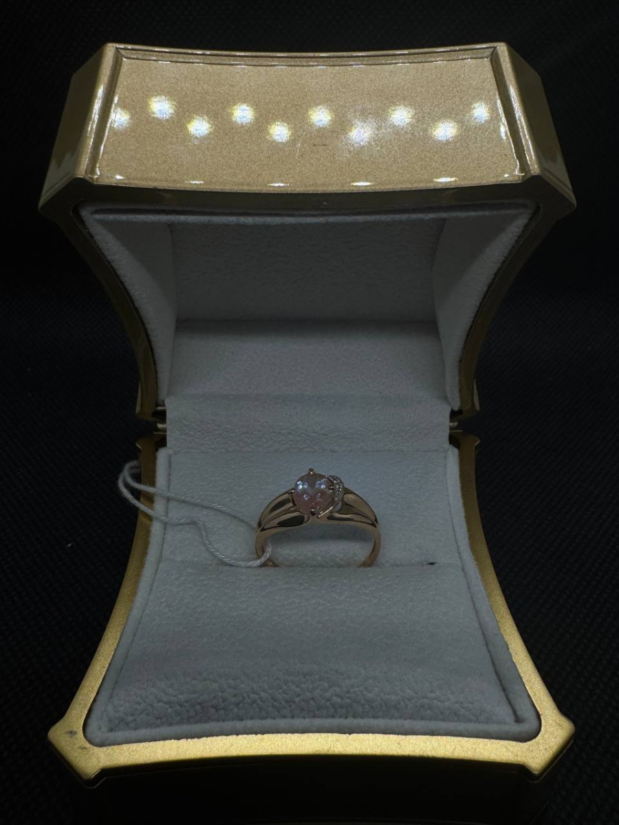 КОЛЬЦО С КАМНЯМИ (Au 585)