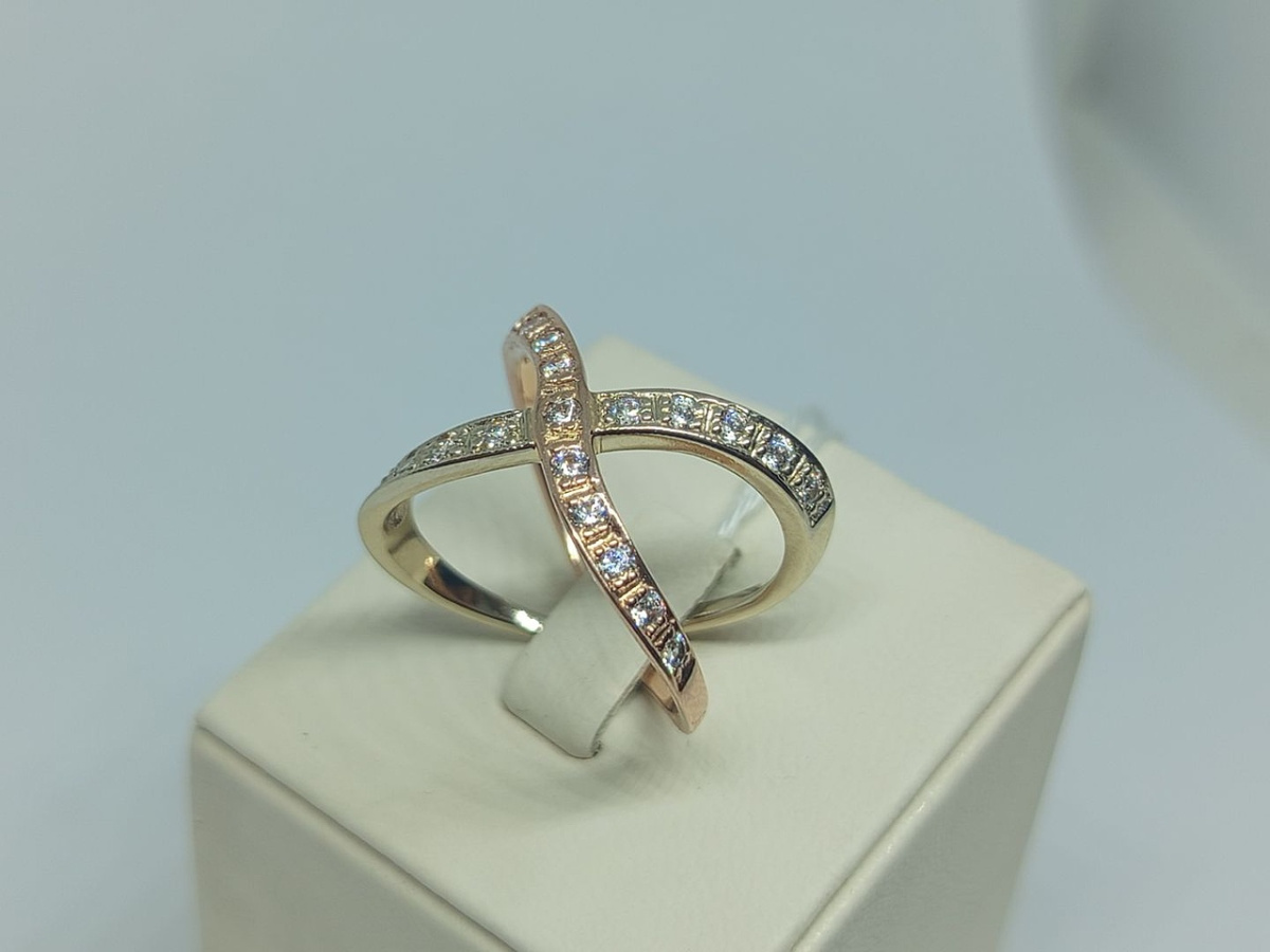 КОЛКМИ585 КОЛЬЦО С КАМНЯМИ (Au 585)