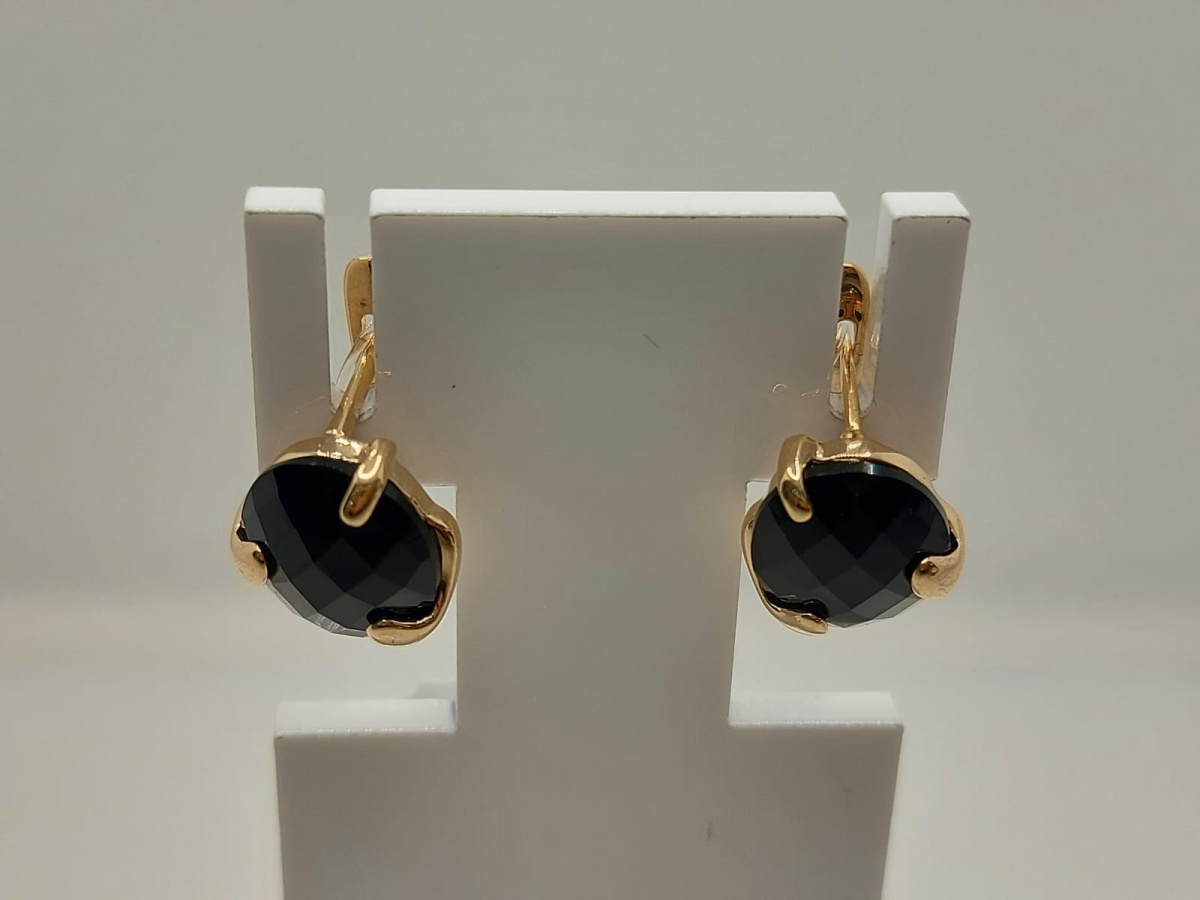 СЕРЬГИ С КАМНЕМ (Au 585)