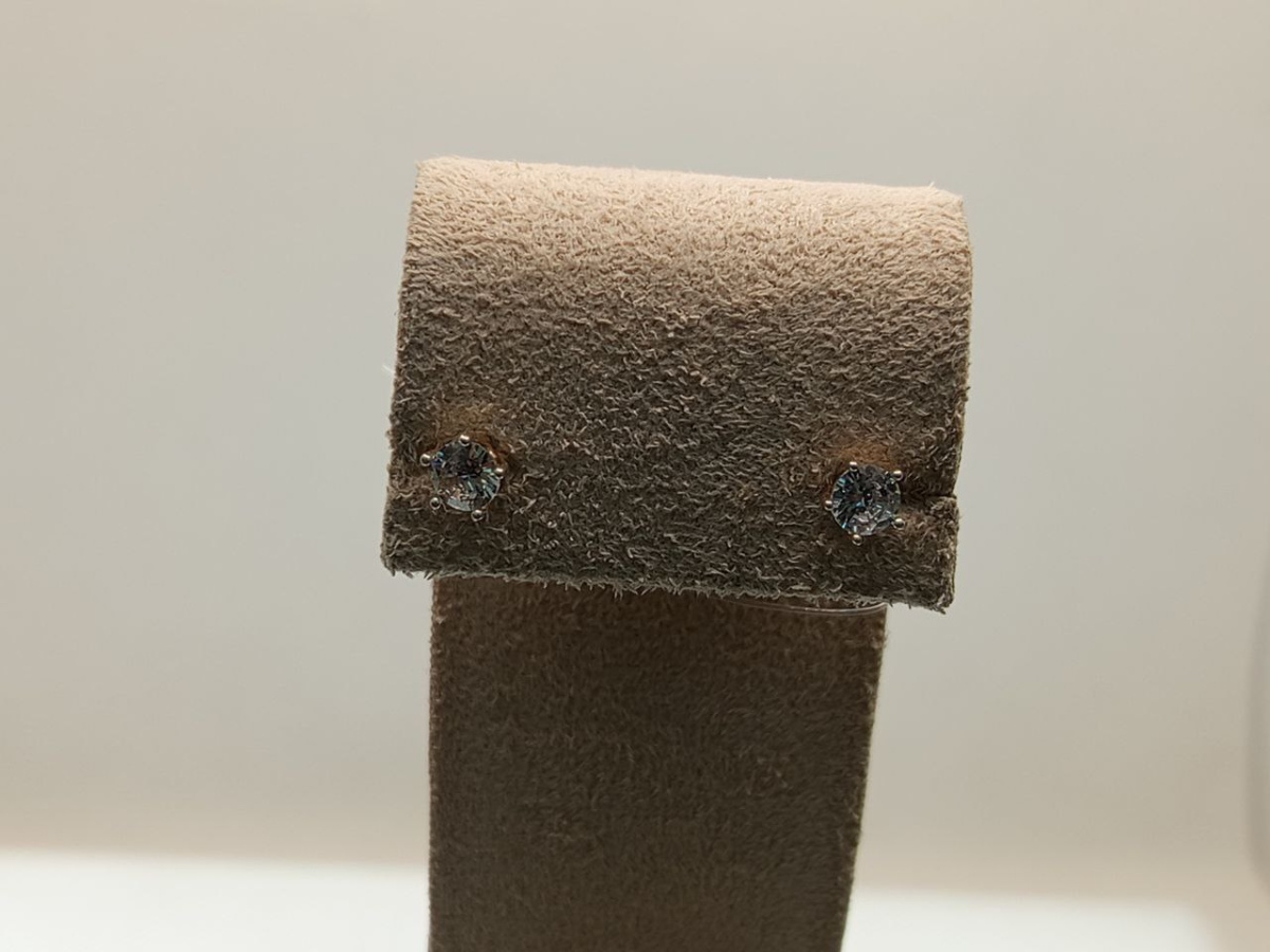 СЕРЬГИ ПУСЕТЫ с камнем (Au 585)