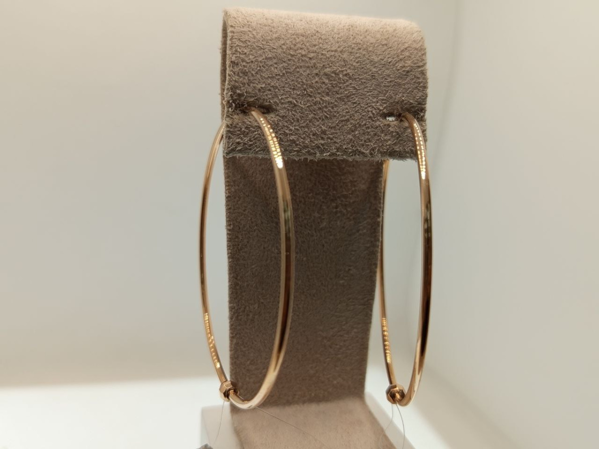 СЕРЬГИ КОНГО без камня (Au 585)