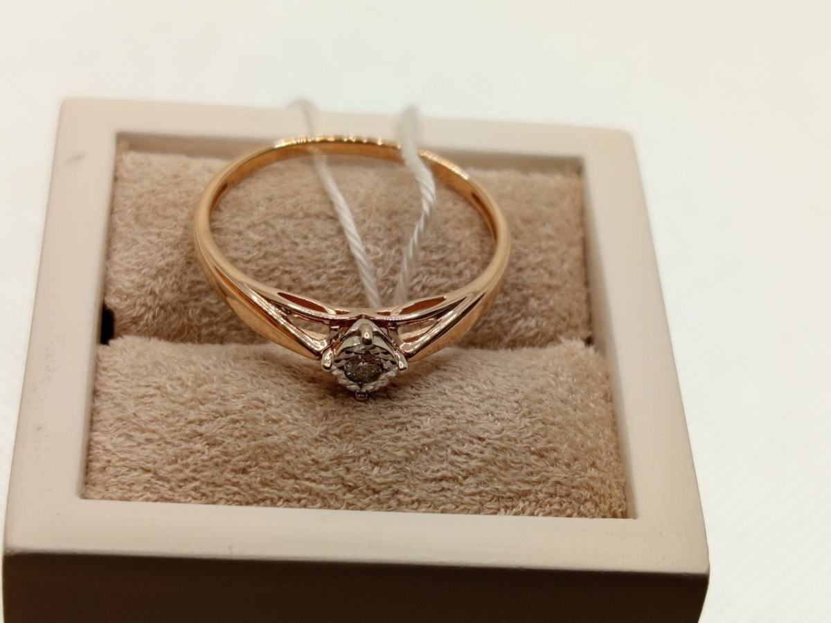 КОЛЬЦО БРИЛЛИАНТ Au 585