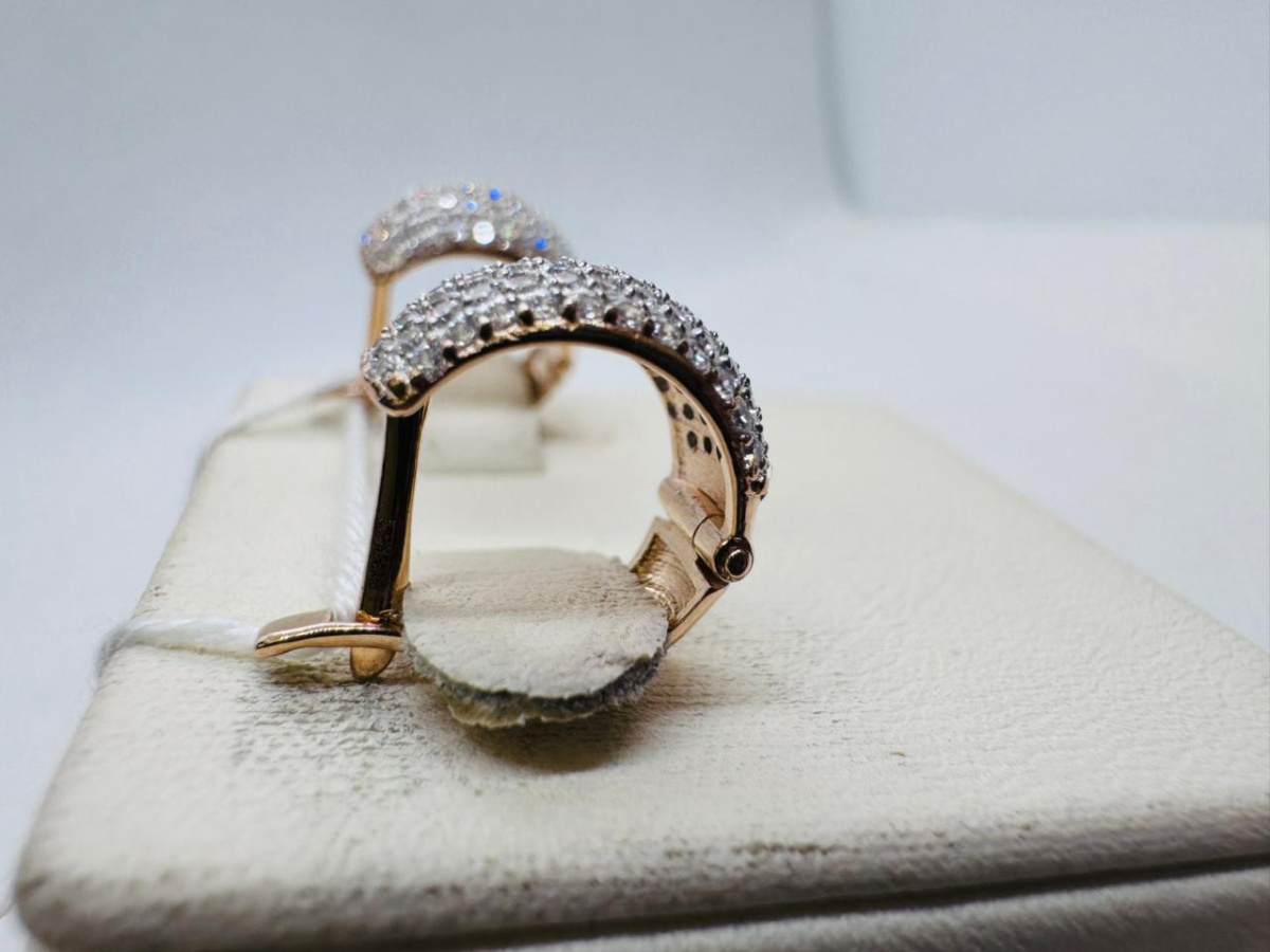 СЕРЬГИ С КАМНЯМИ (Au 585)