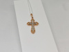 ПОДВЕСКА КРЕСТ С КАМНЯМИ (Au 585)