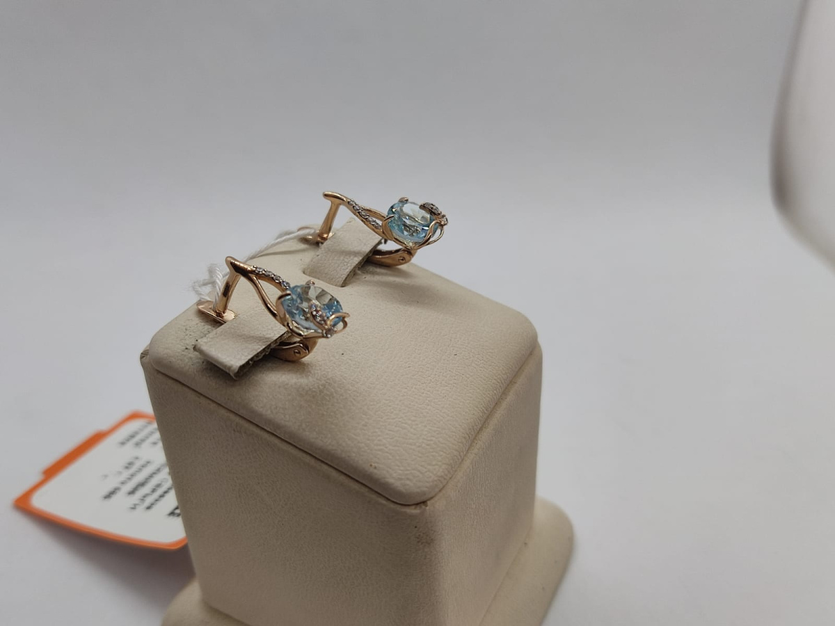 СЕРЬГИ С КАМНЯМИ (Au 585)