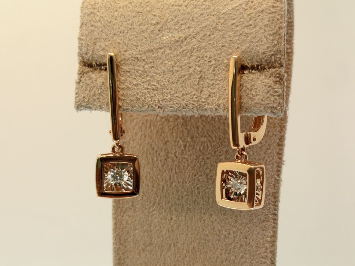 СЕРЬГИ БРИЛЛИАНТ (Au 585)