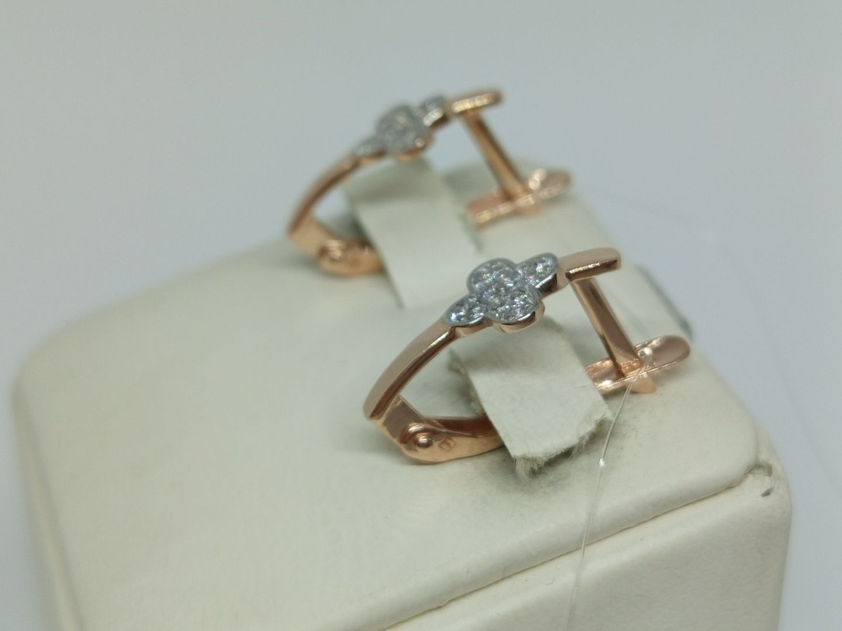 СЕРЬГИ С КАМНЯМИ (Au 585)