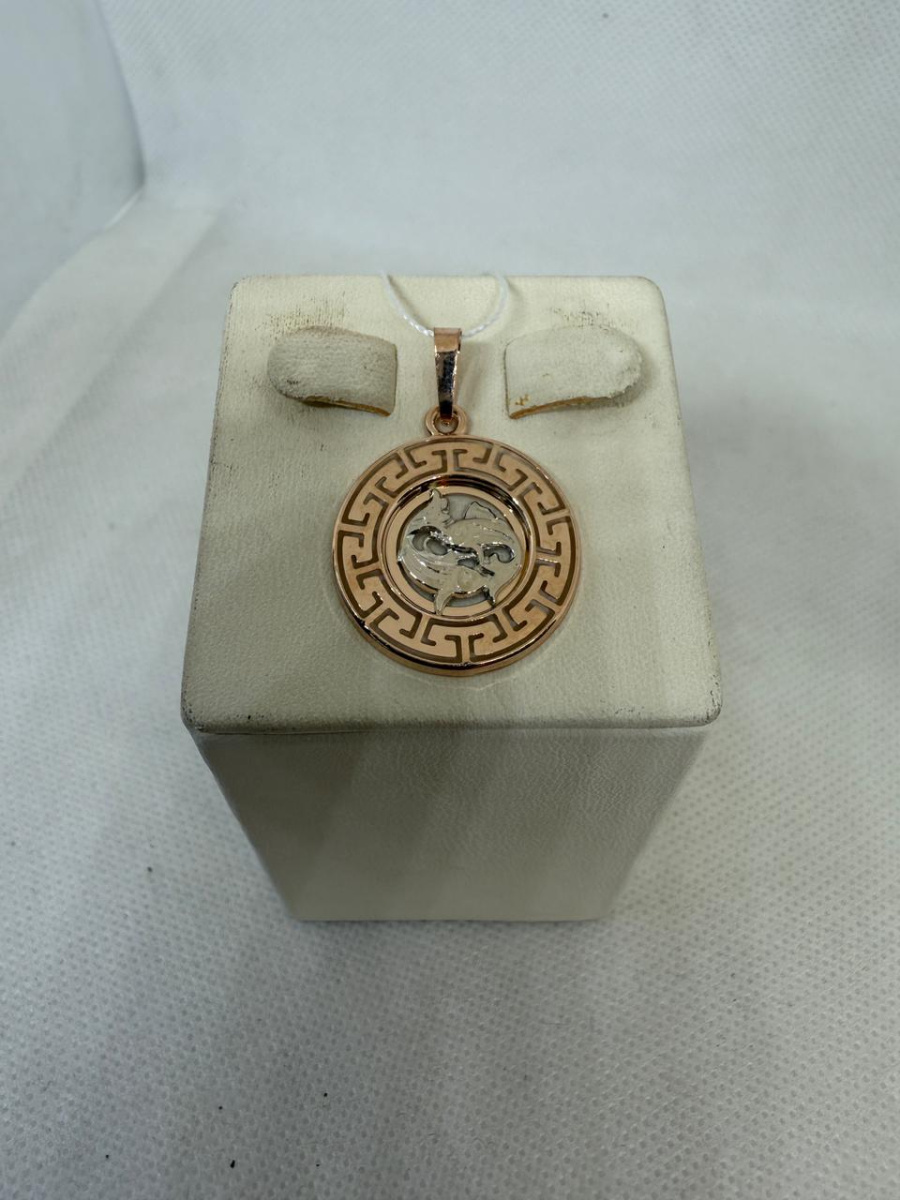 ПОДВЕСКА ЗНАК ЗОДИАКА РЫБЫ (Au 585)