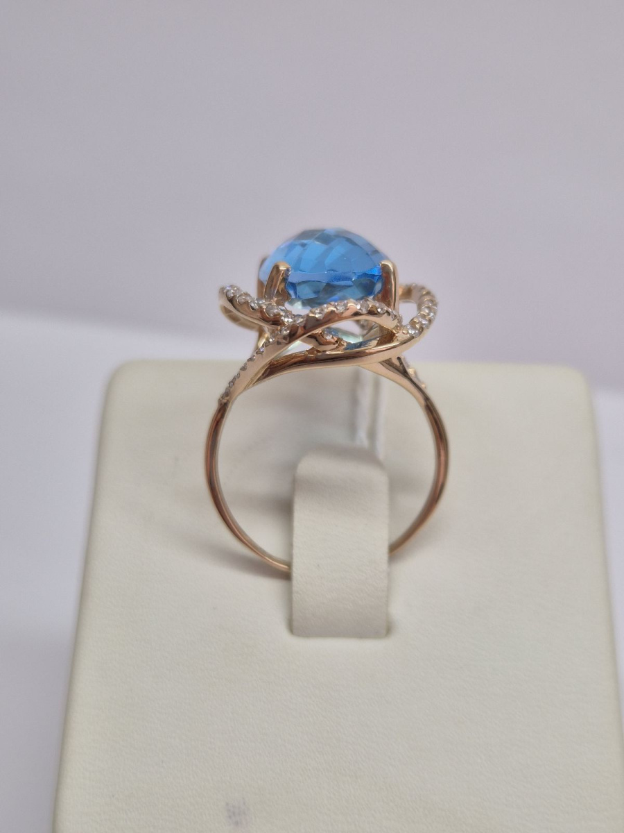 КОЛКМИ585 КОЛЬЦО С КАМНЯМИ (Au 585)