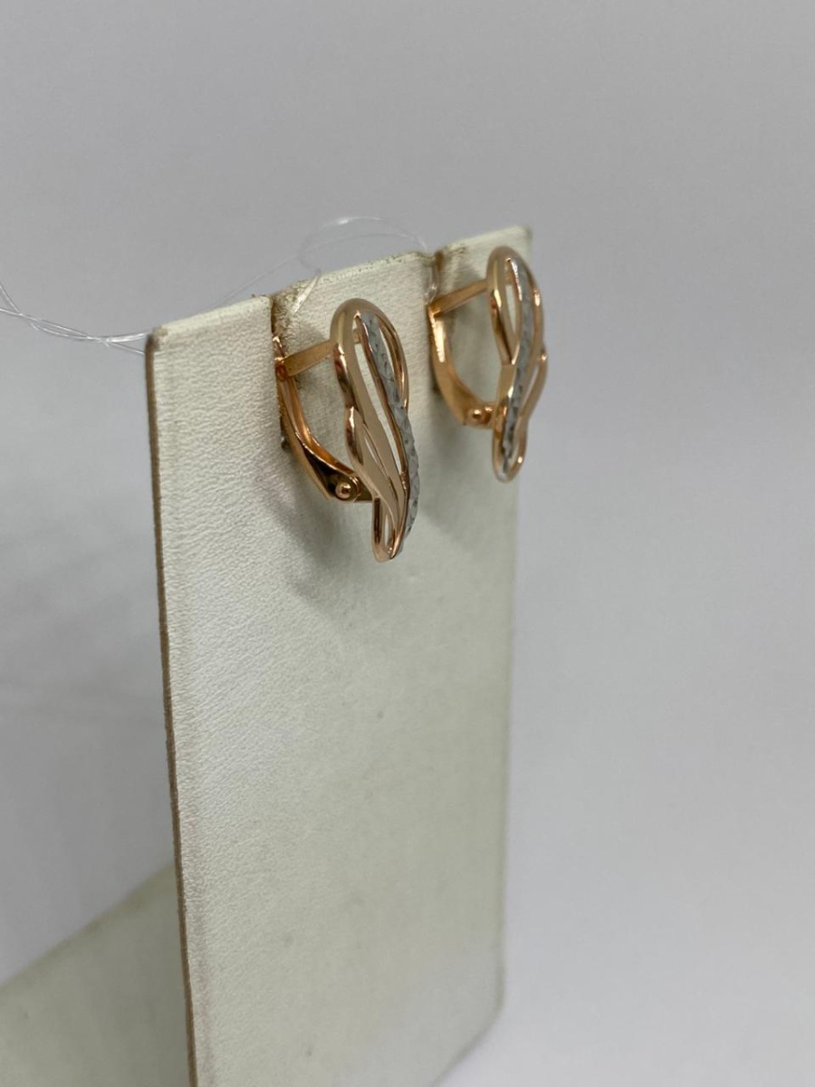 СЕРЬГИ БЕЗ КАМНЯ (Au 585)