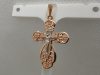 ПОДВЕСКА КРЕСТ БЕЗ КАМНЯ (Au 585)