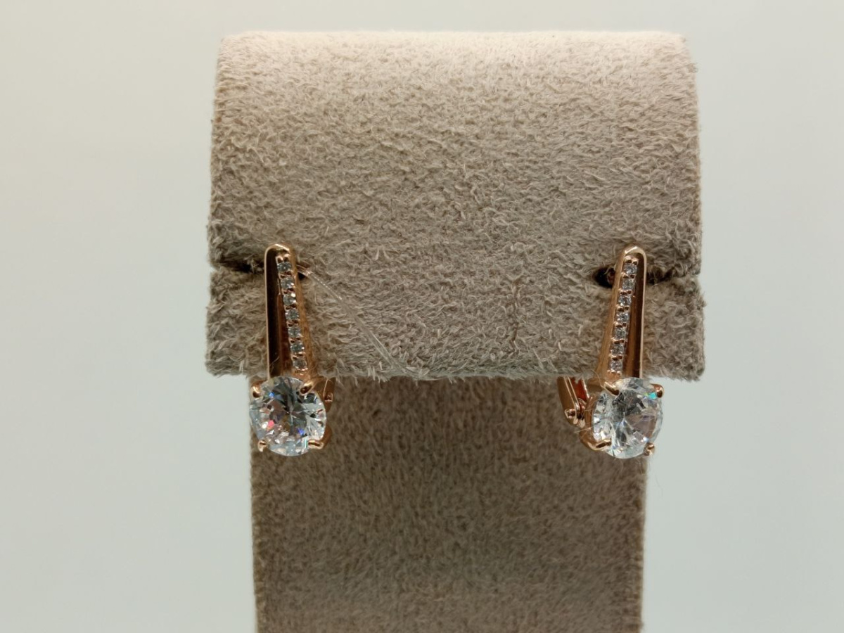 СЕРЬГИ С КАМНЯМИ (Au 585)