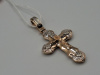 ПОДККИ585 ПОДВЕСКА КРЕСТ С КАМНЯМИ (Au 585)